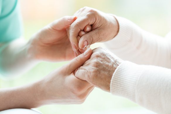 Close-up of holding hands